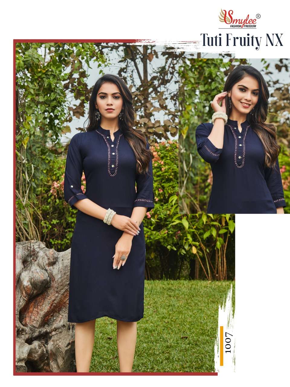 Rung Tuti Fruity Nx Catalog Fancy Wear Rayon Straight Cut Kurtis 