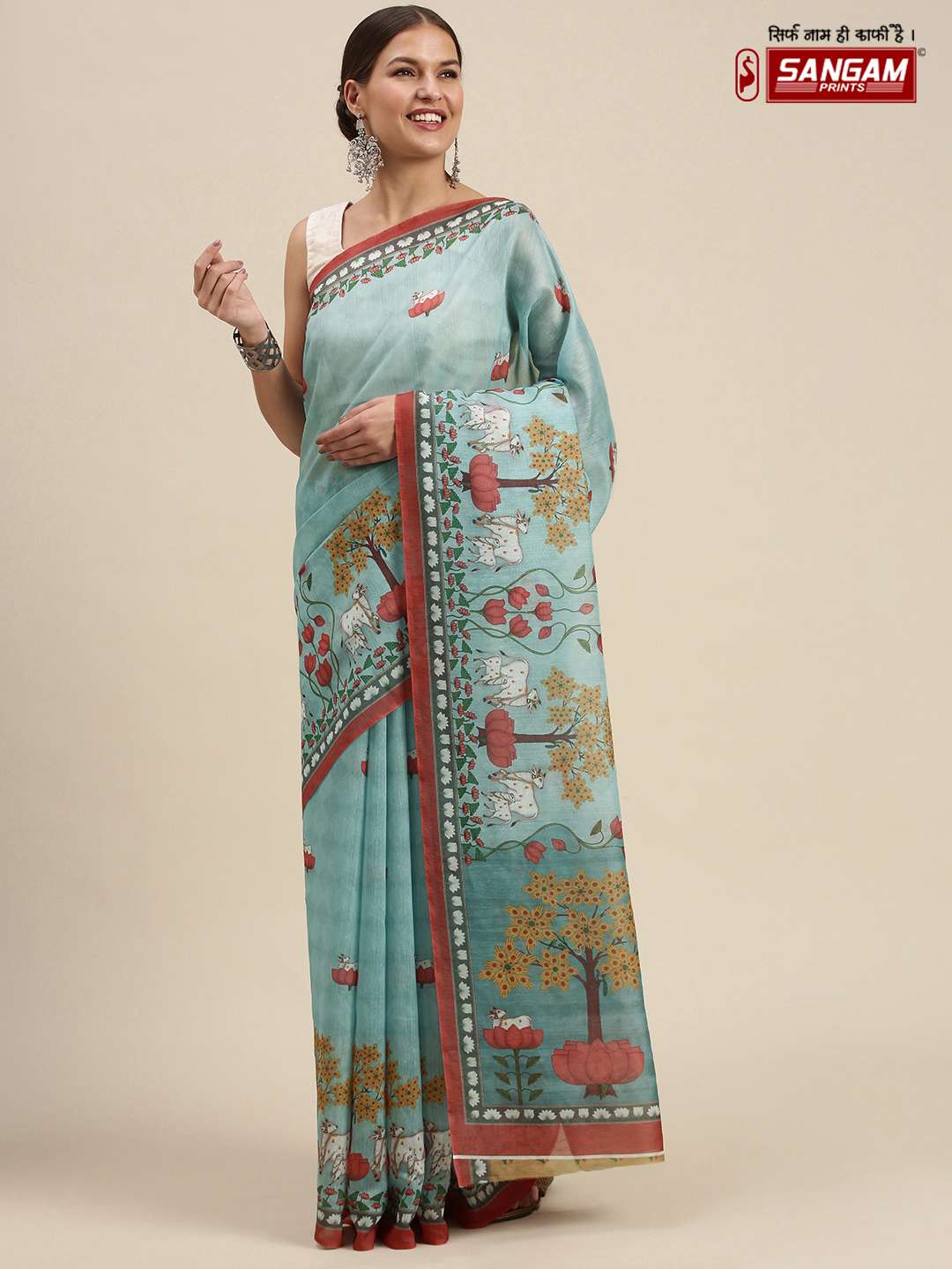 sangam saachi catalogue digital printed cotton saree 