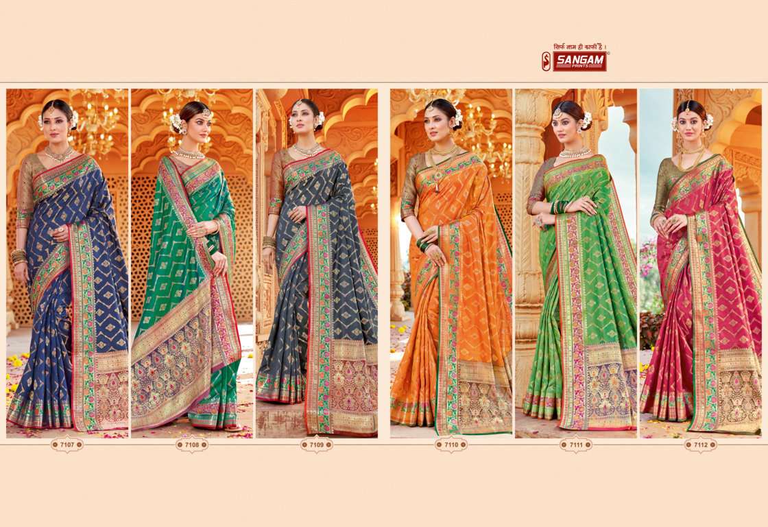Sangam Taramani Catalog Traditional Wear Banarasi Silk Sarees