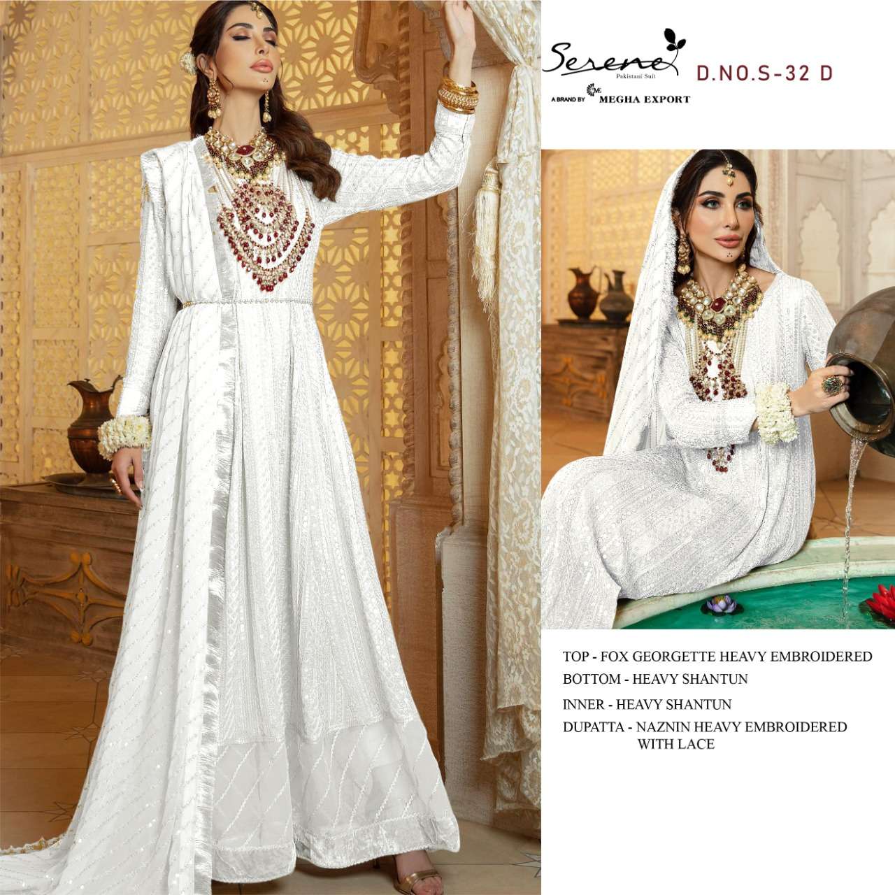 Serene S vol 32 catalog  Georgette Pakistani Salwar Kameez