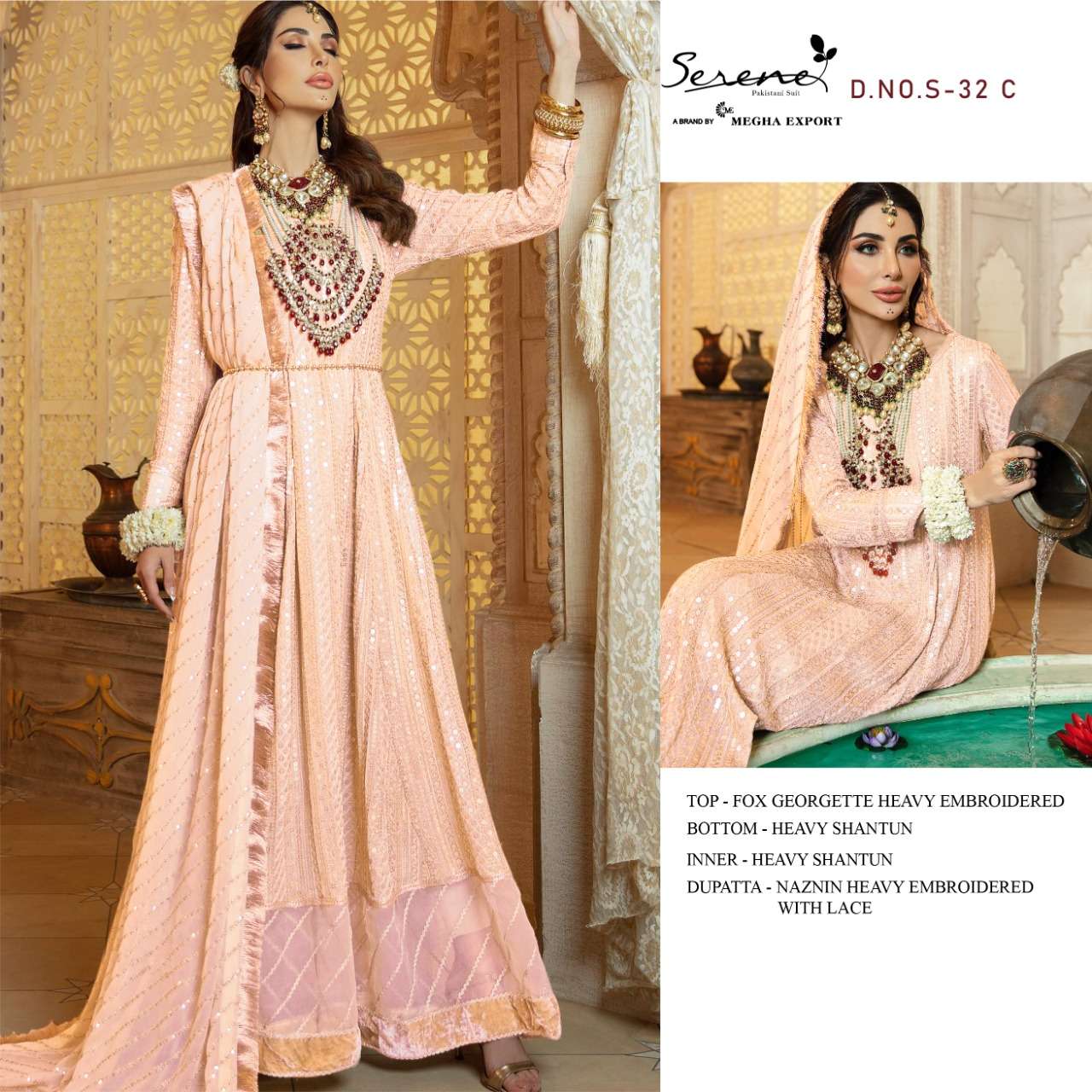 Serene S vol 32 catalog  Georgette Pakistani Salwar Kameez