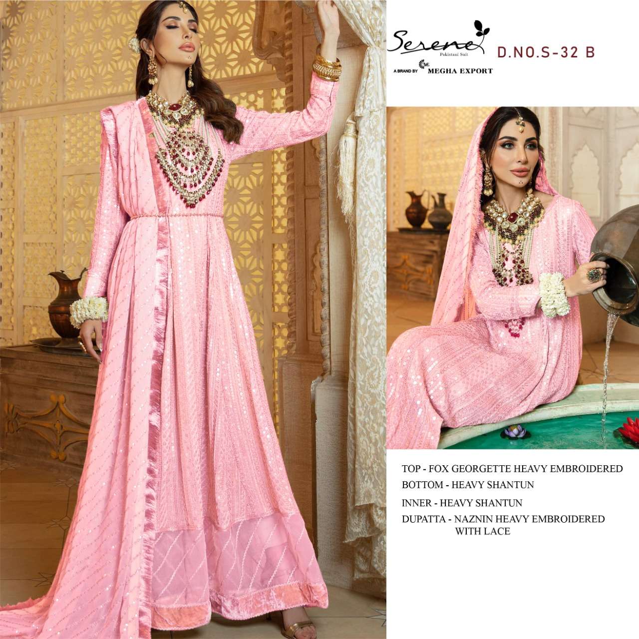 Serene S vol 32 catalog  Georgette Pakistani Salwar Kameez