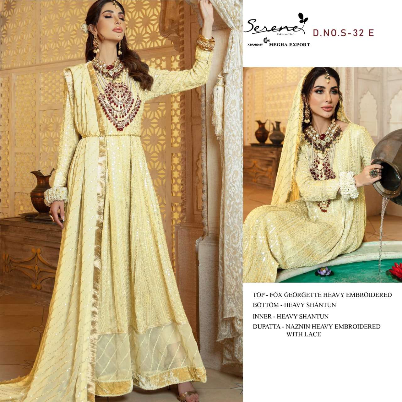 Serene S vol 32 catalog  Georgette Pakistani Salwar Kameez