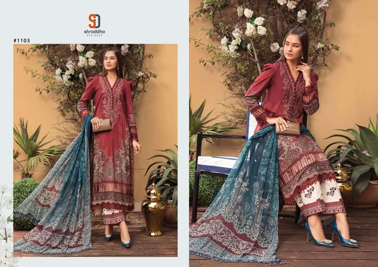 Shraddha M Print-22 Vol 10 catalog Cotton Printed Pakistani suits 