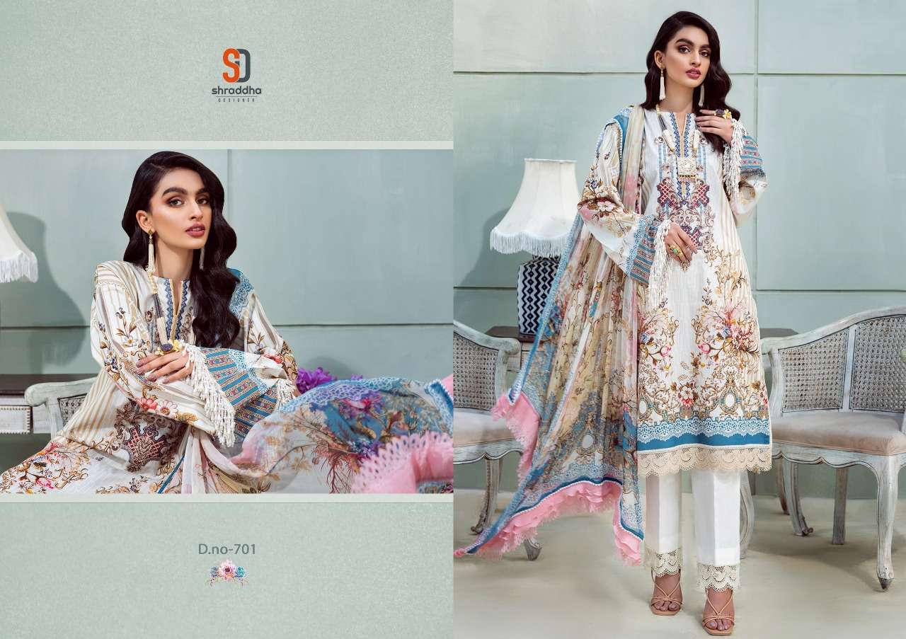 Shraddha Vintage vol 7 catalog Printed Lawn  cotton  Karachi Dress Materials 