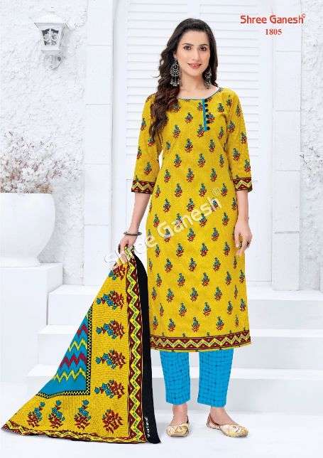 Shree Ganesh Samaiyra vol 8 catalog  Regular Wear Cotton Dress Material