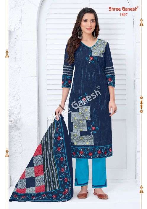 Shree Ganesh Samaiyra vol 8 catalog  Regular Wear Cotton Dress Material