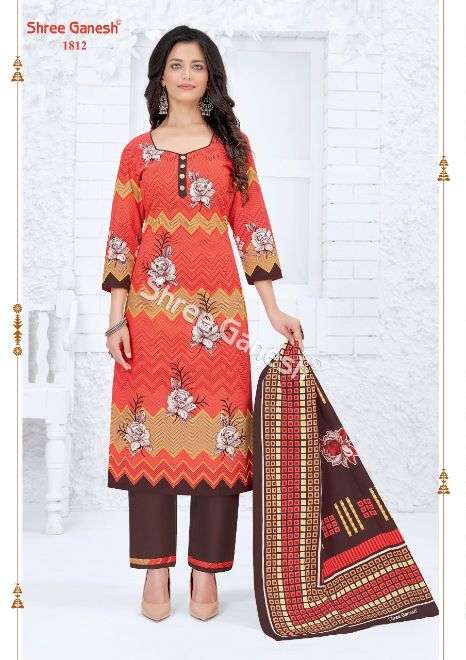 Shree Ganesh Samaiyra vol 8 catalog  Regular Wear Cotton Dress Material