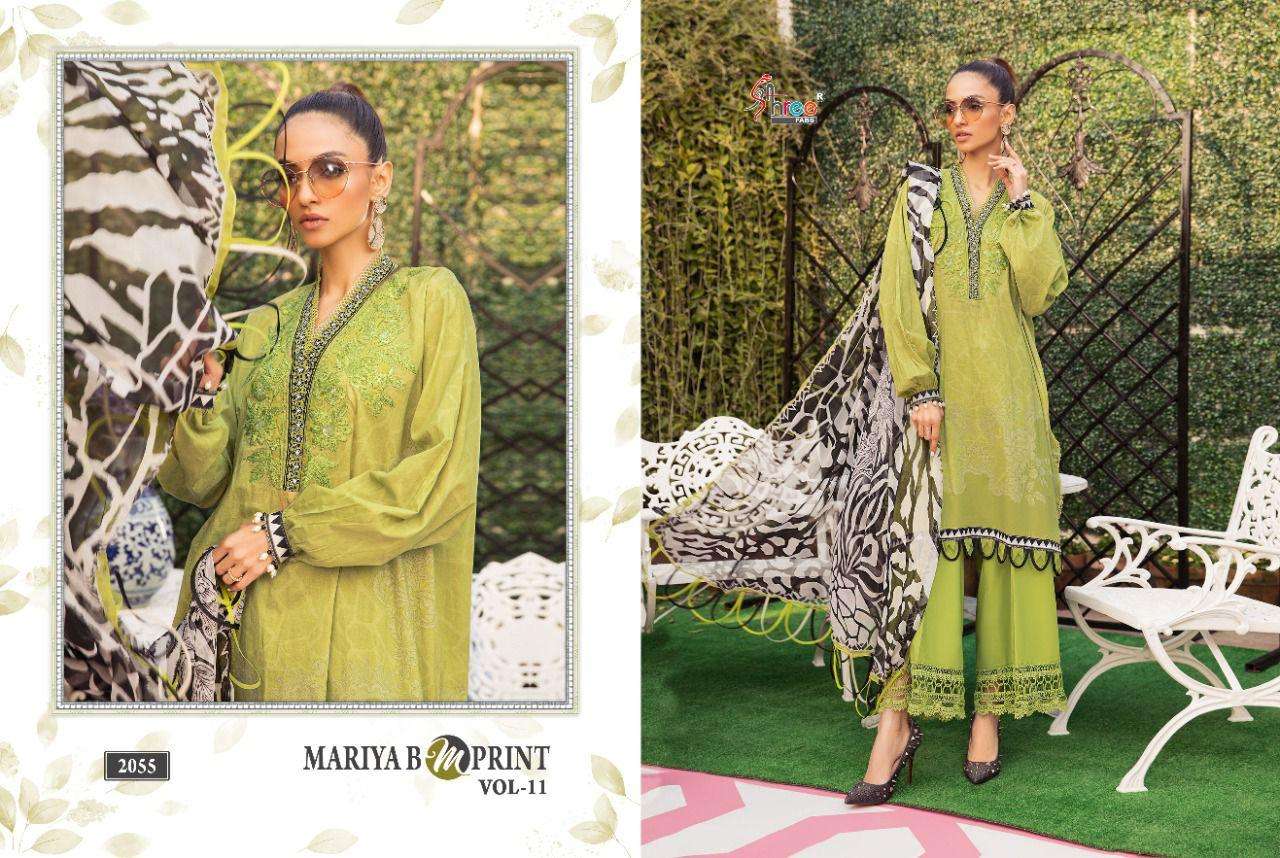 Shree Mariya B MPrint vol 11 catalog  Embroidery Wholesale Pakistani Salwar suits 