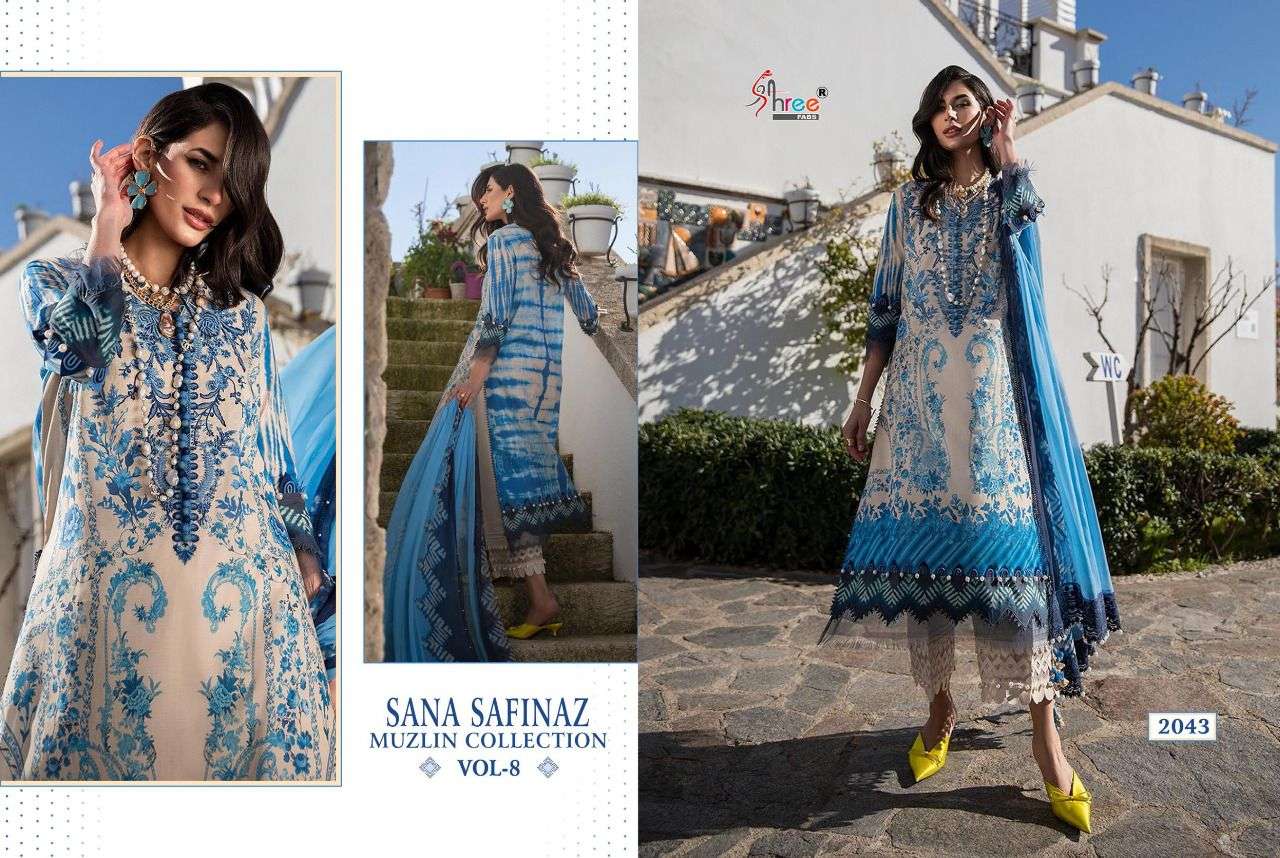 Shree Sana Safinaz Muzlin Collection vol 8 catalog  Pakistani Suits