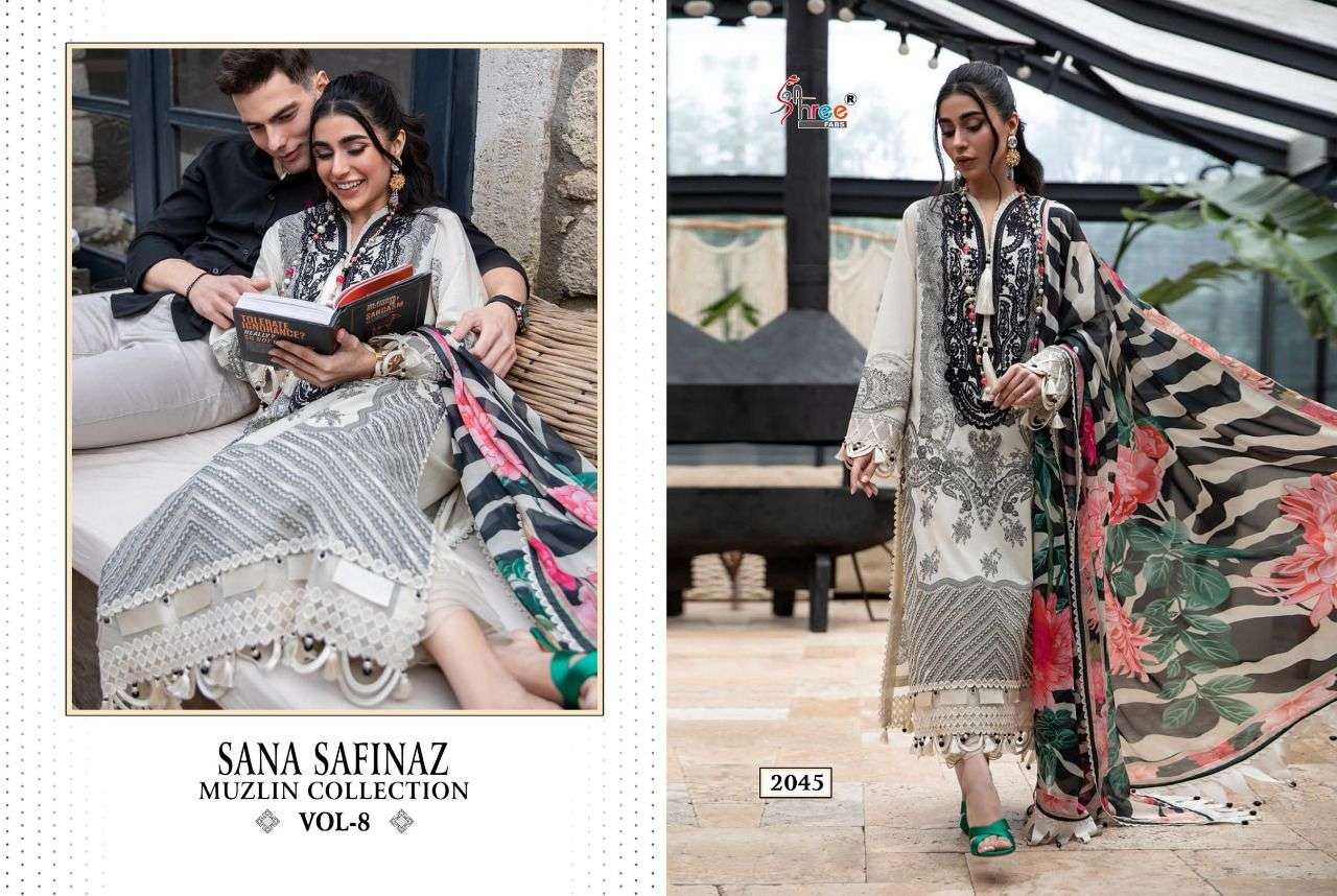 Shree Sana Safinaz Muzlin Collection vol 8 catalog  Pakistani Suits