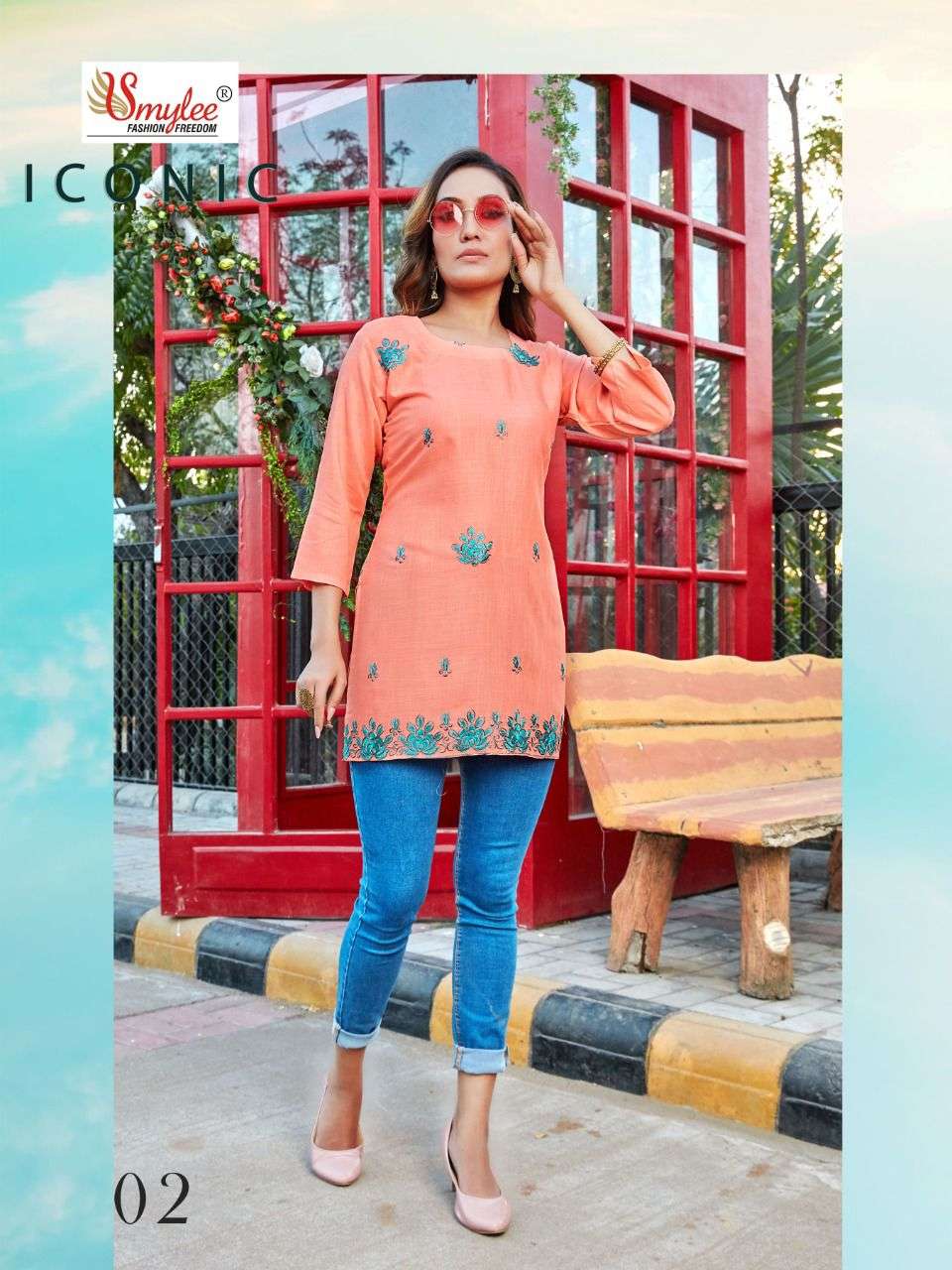 Smylee Iconic  catalog Fancy  Western Top