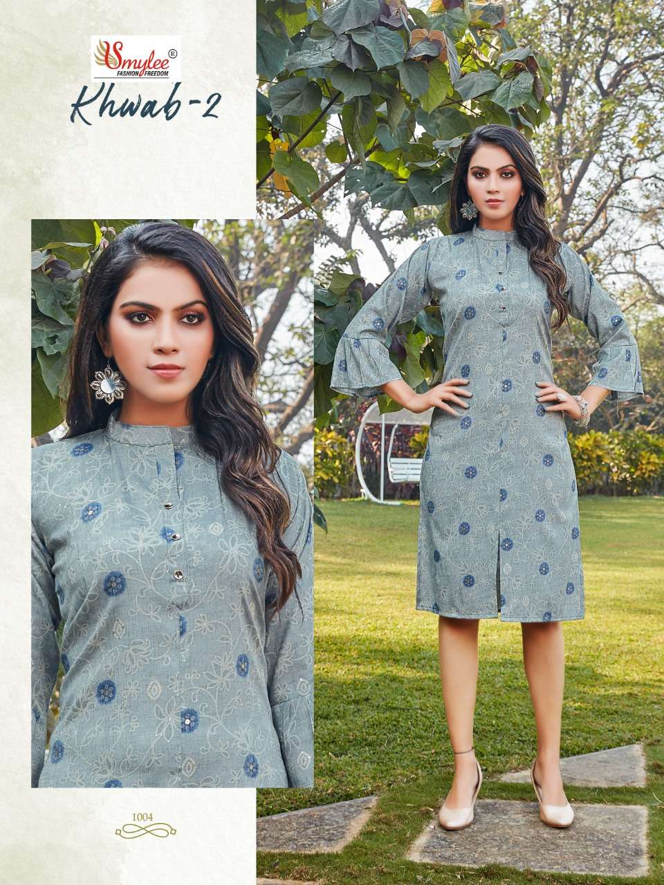 Smylee Khwab vol 2 catalog  Rayon  printed casual wear Kurtis 