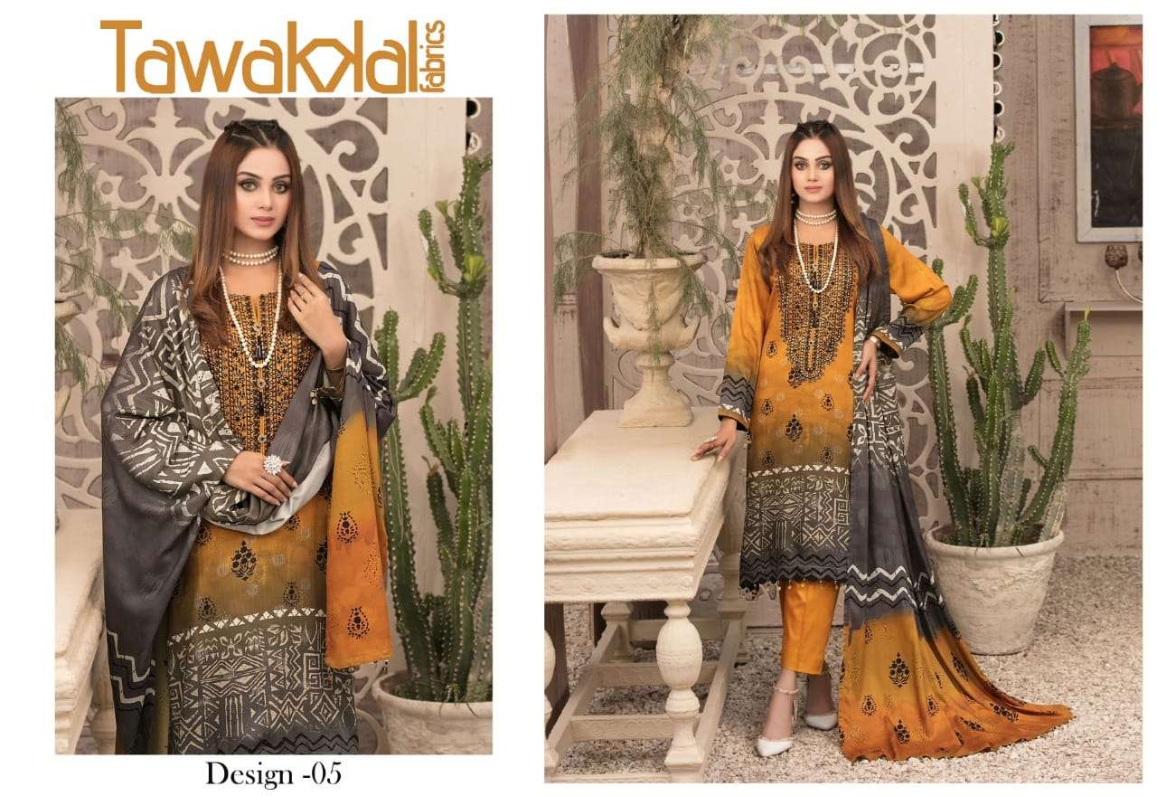 Tawakkal Parizaad Catalog Daily Wear Karachi Cotton Dress Materials