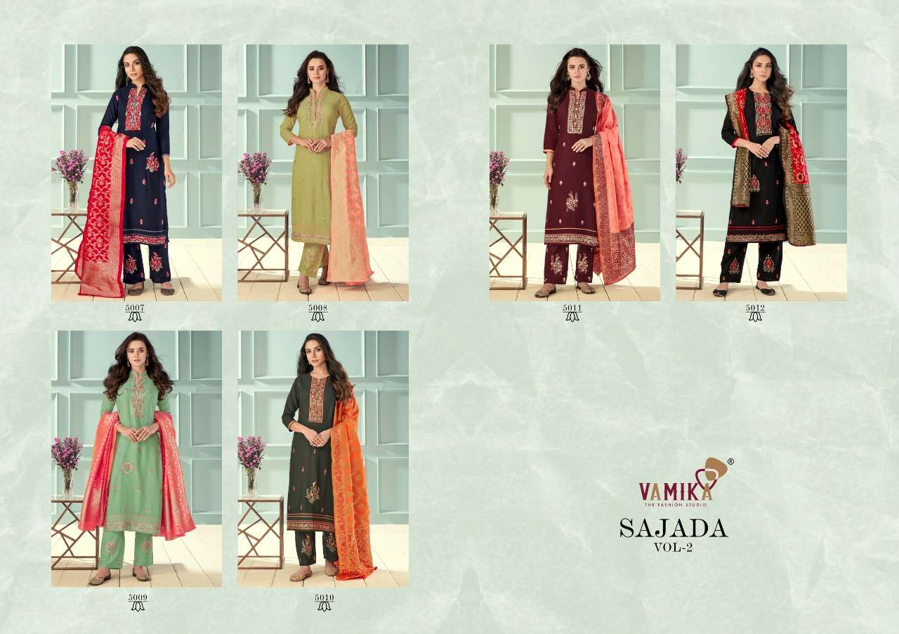Vamika Sajda Vol 2 Catalog Exclusive Wear Readymade Top Bottom With Dupatta