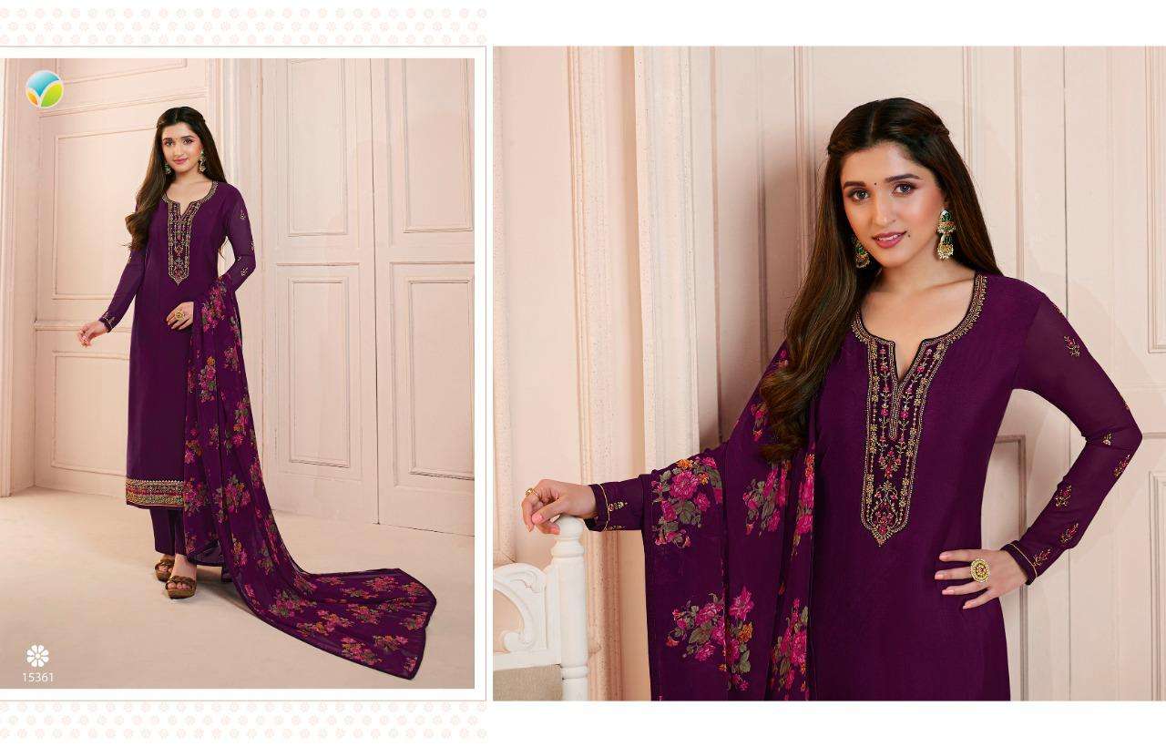 Vinay Silkina Royal Crepe Vol 33 Catalog Designer Wear Dress Materials