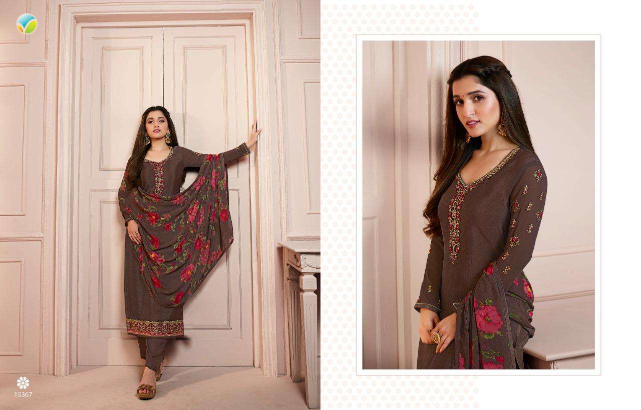 Vinay Silkina Royal Crepe Vol 33 Catalog Designer Wear Dress Materials