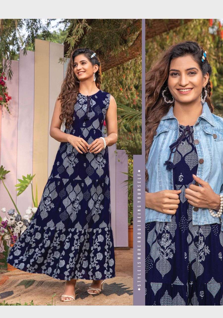 denim kurti , jeans kurti