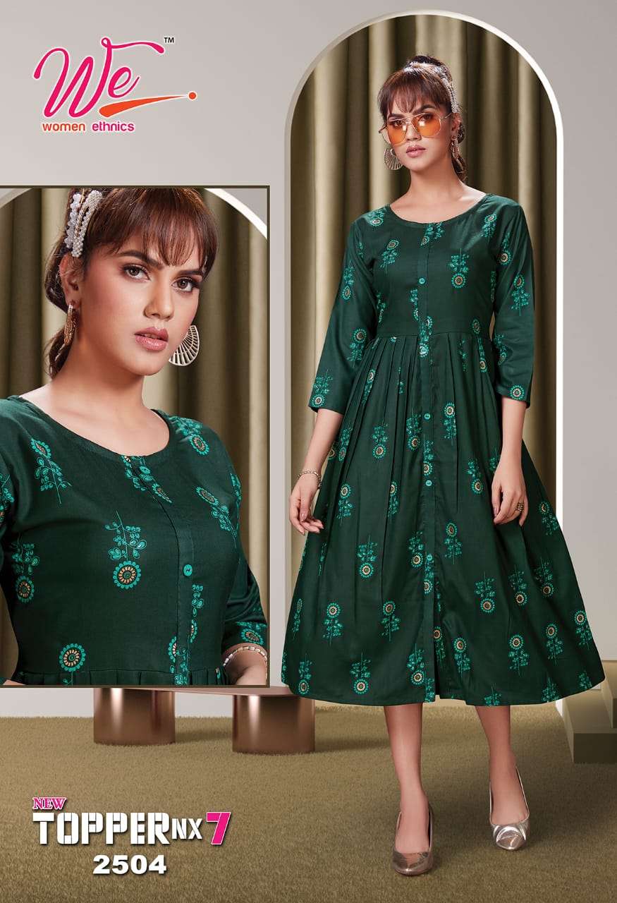 We Topper Nx vol 7 catalog  Designer  Rayon Kurtis Buy Anarkali online at Best Prices in India