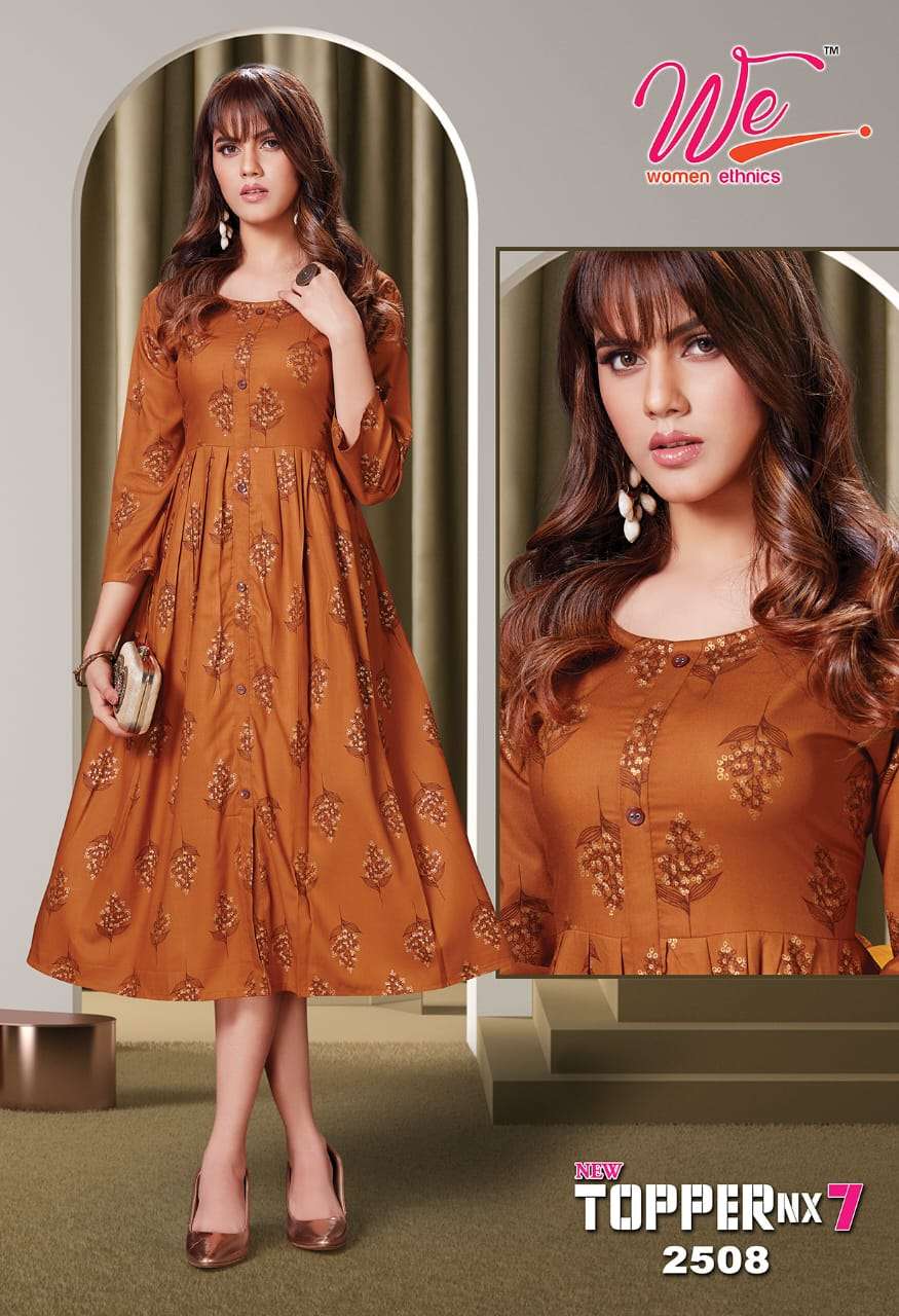 We Topper Nx vol 7 catalog  Designer  Rayon Kurtis Buy Anarkali online at Best Prices in India
