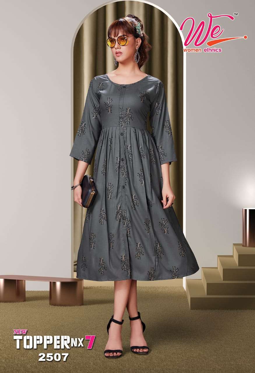 We Topper Nx vol 7 catalog  Designer  Rayon Kurtis Buy Anarkali online at Best Prices in India