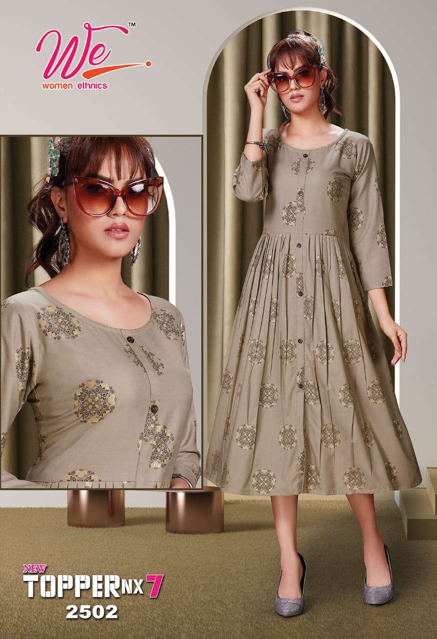 We Topper Nx vol 7 catalog  Designer  Rayon Kurtis Buy Anarkali online at Best Prices in India