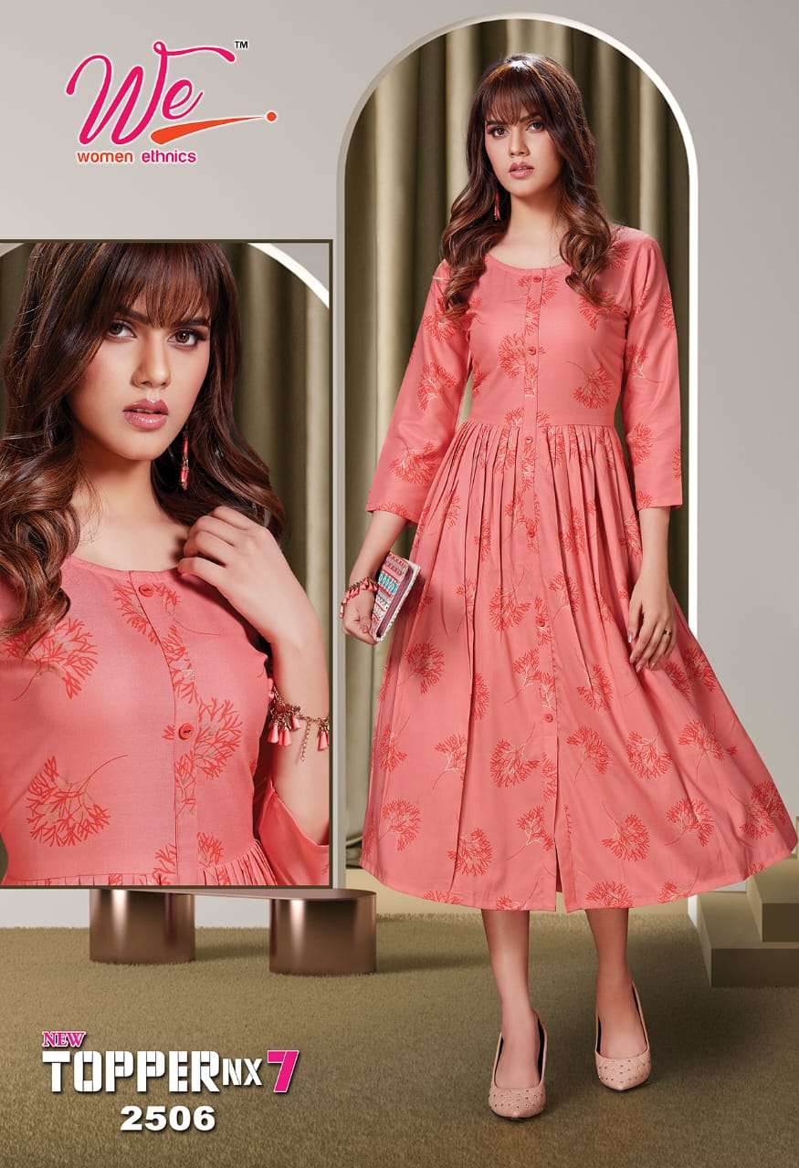 We Topper Nx vol 7 catalog  Designer  Rayon Kurtis Buy Anarkali online at Best Prices in India