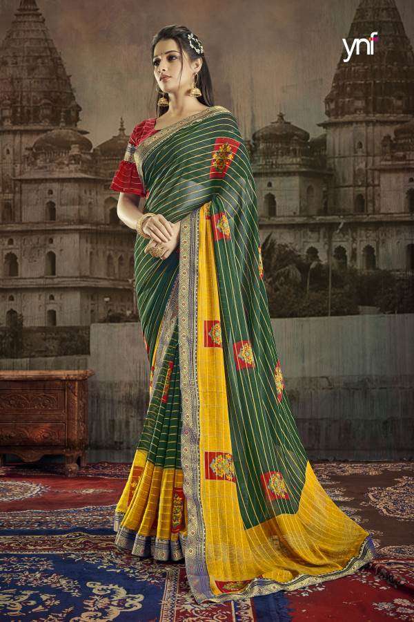 Ynf Anita Georgette catalogue Fancy Designer Saree 