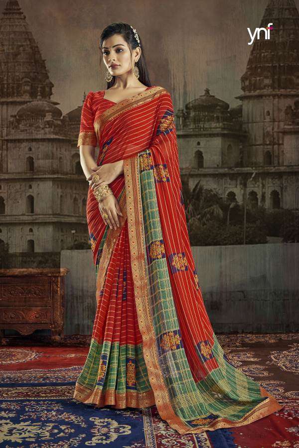 Ynf Anita Georgette catalogue Fancy Designer Saree 
