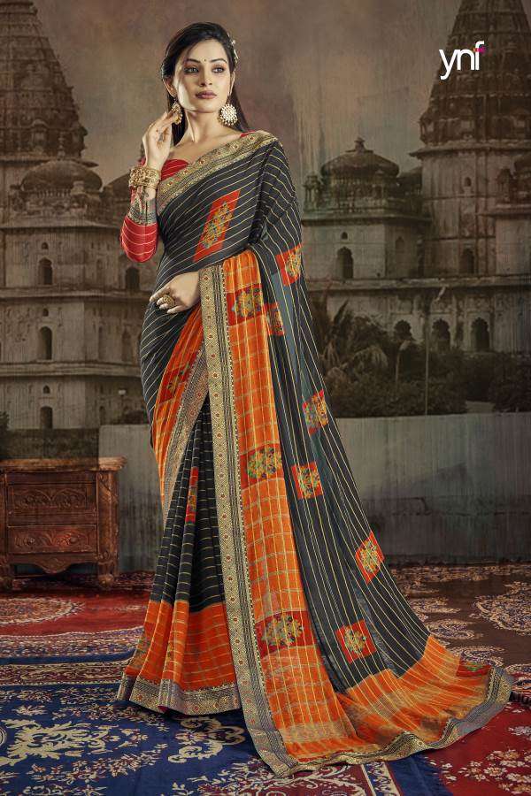 Ynf Anita Georgette catalogue Fancy Designer Saree 