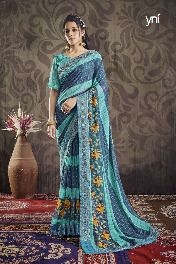 Ynf Floral Banarasi catalog  Fancy Georgette Saree 