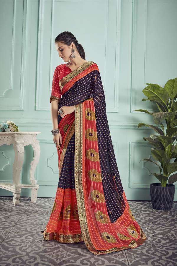 Ynf Shangrila Georgette Catalog  Fancy Wear Georgette Sarees Wholesale
