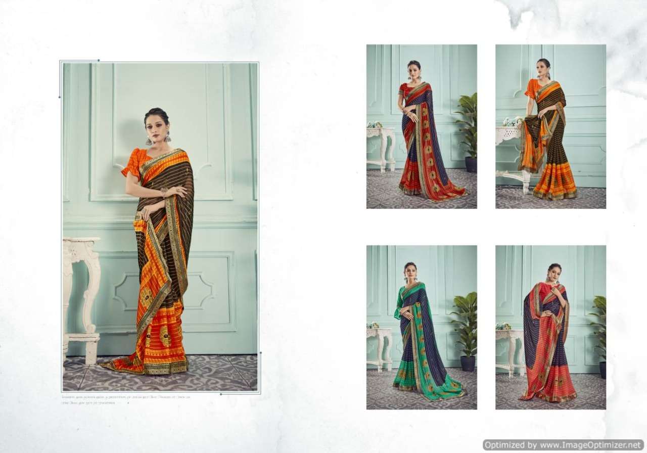Ynf Shangrila Georgette Catalog  Fancy Wear Georgette Sarees Wholesale