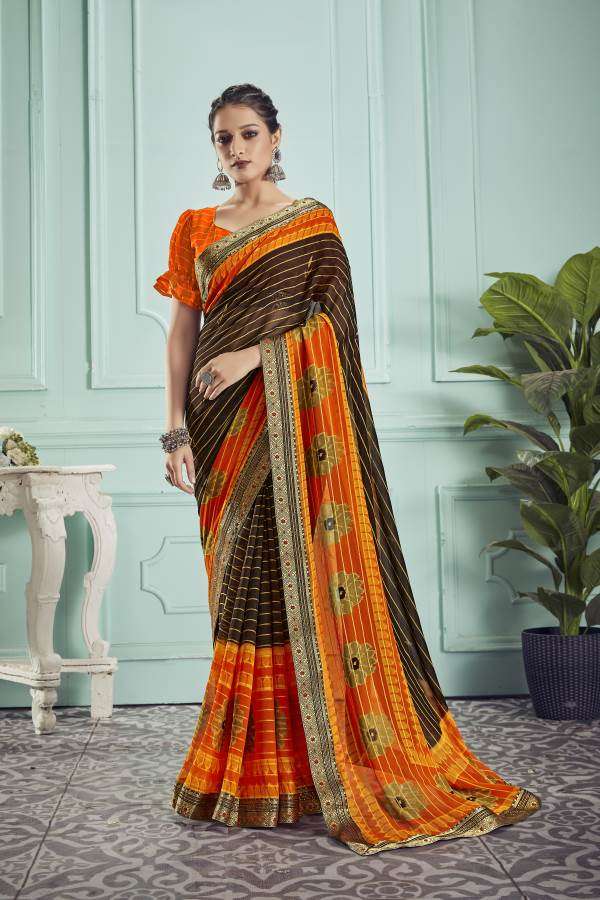 Ynf Shangrila Georgette Catalog  Fancy Wear Georgette Sarees Wholesale