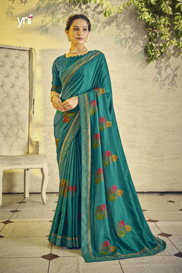 Ynf Swarovski Silk catalogue Fancy Embroidery Saree 