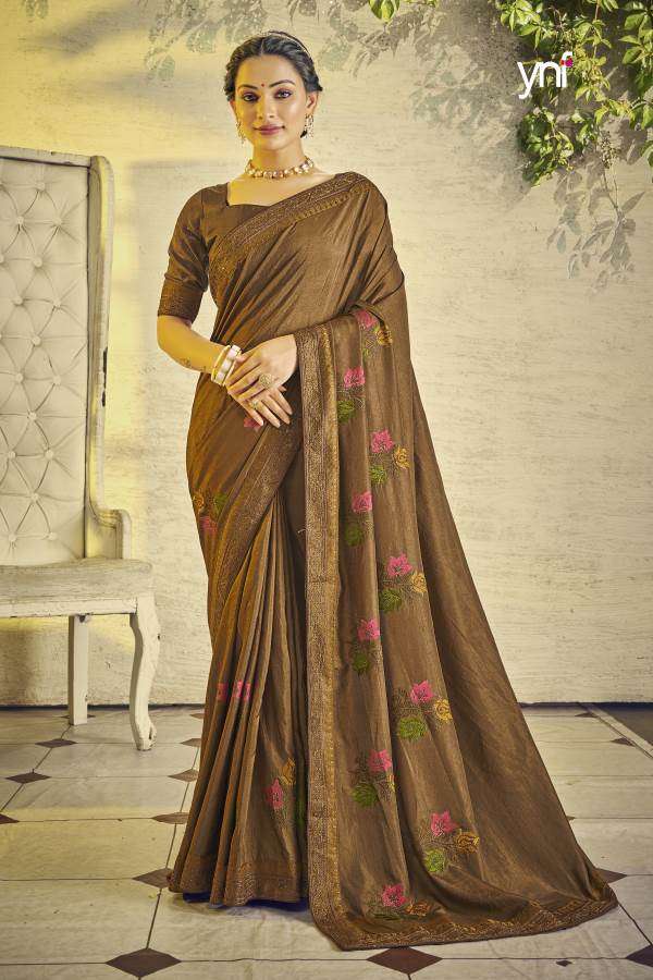Ynf Swarovski Silk catalogue Fancy Embroidery Saree 