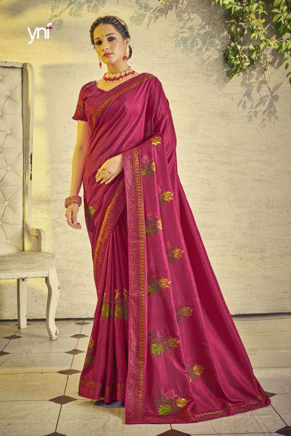 Ynf Swarovski Silk catalogue Fancy Embroidery Saree 