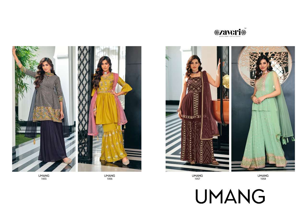 Zaveri Umang  catalog Designer Party wear Ready made Salwar suits 