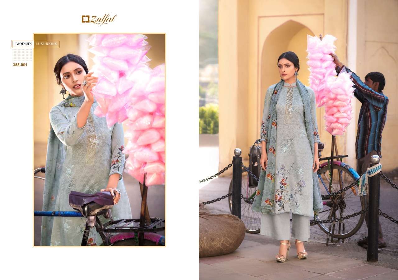 Zulfat Numaish catalog Pure Jam Daily Wear Dress Materials
