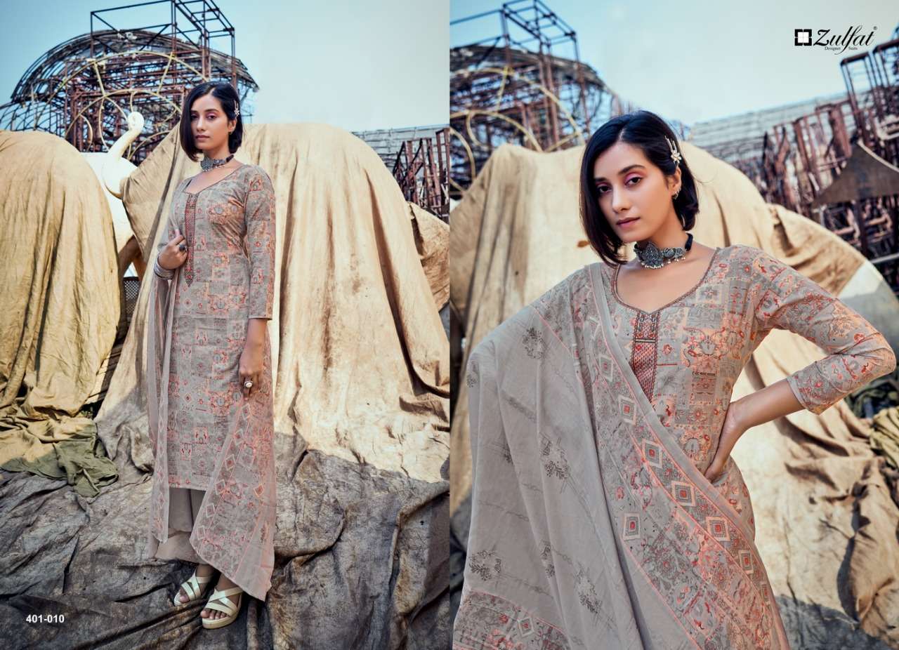 Zulfat Shades catalog Exclusive  Designer Dress Material