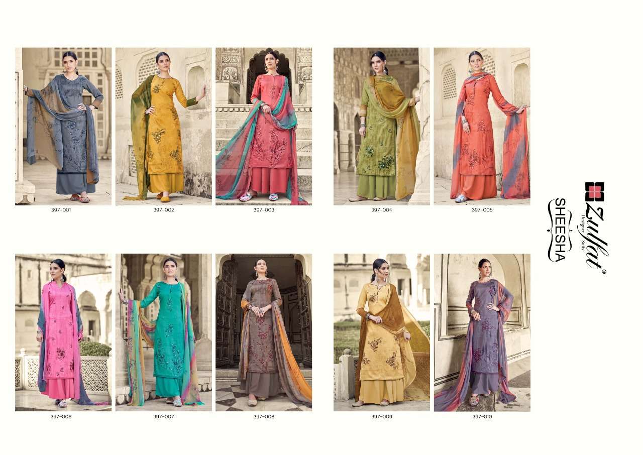 Zulfat Sheesha catalog Exclusive Jam Cotton Dress Material