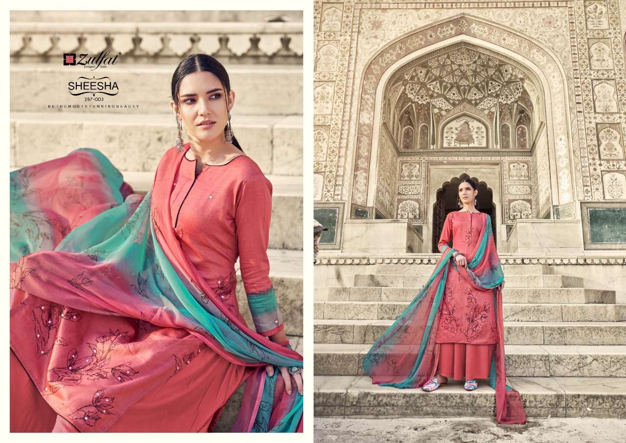Zulfat Sheesha catalog Exclusive Jam Cotton Dress Material