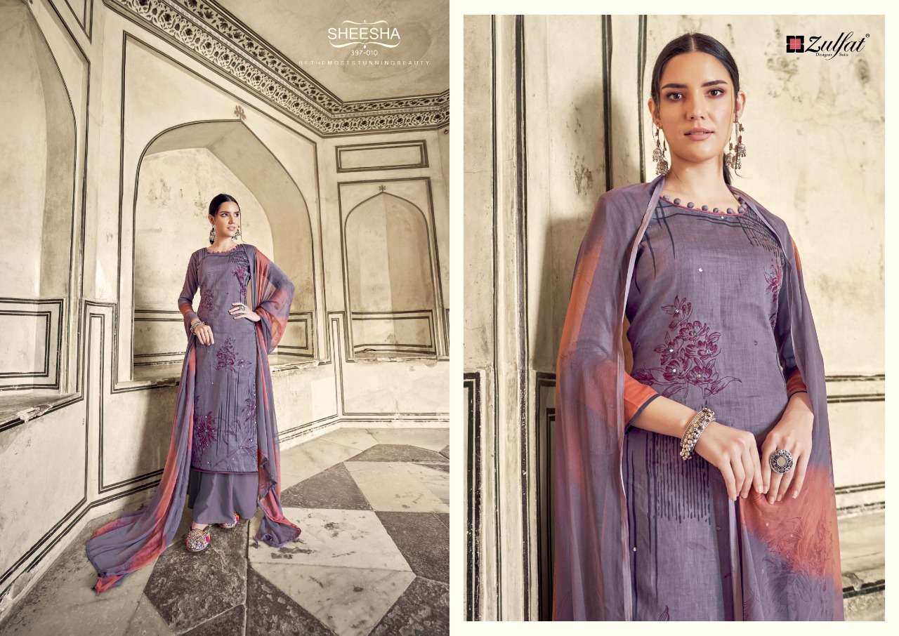 Zulfat Sheesha catalog Exclusive Jam Cotton Dress Material