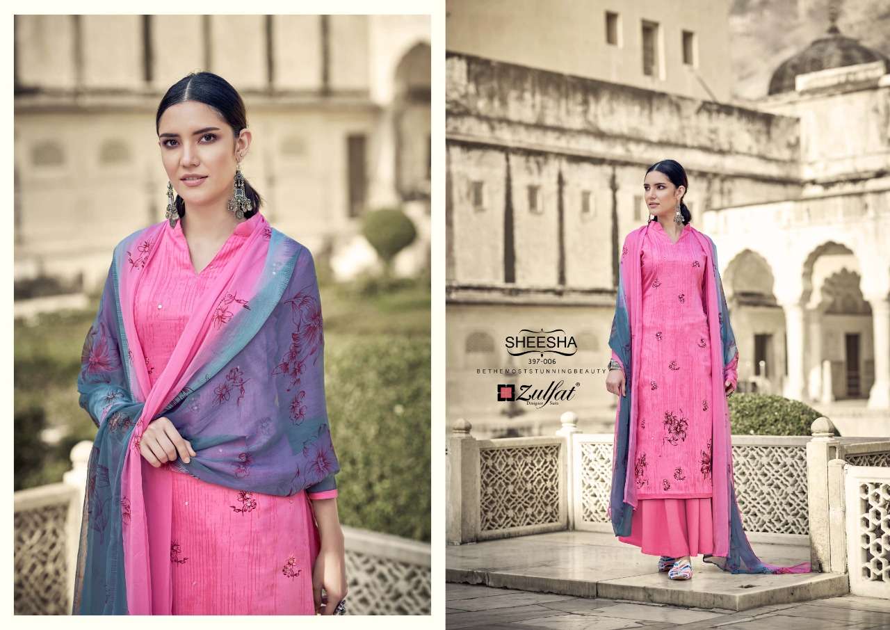 Zulfat Sheesha catalog Exclusive Jam Cotton Dress Material