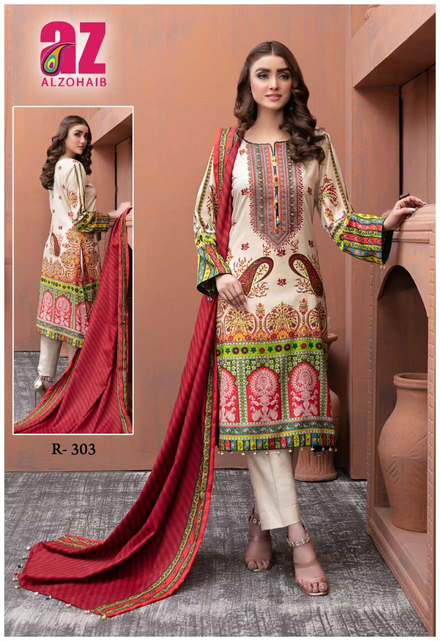 Al Zohaib Roohi Vol 3 Catalog Exclusive Wear Karachi Cotton Dress Materials