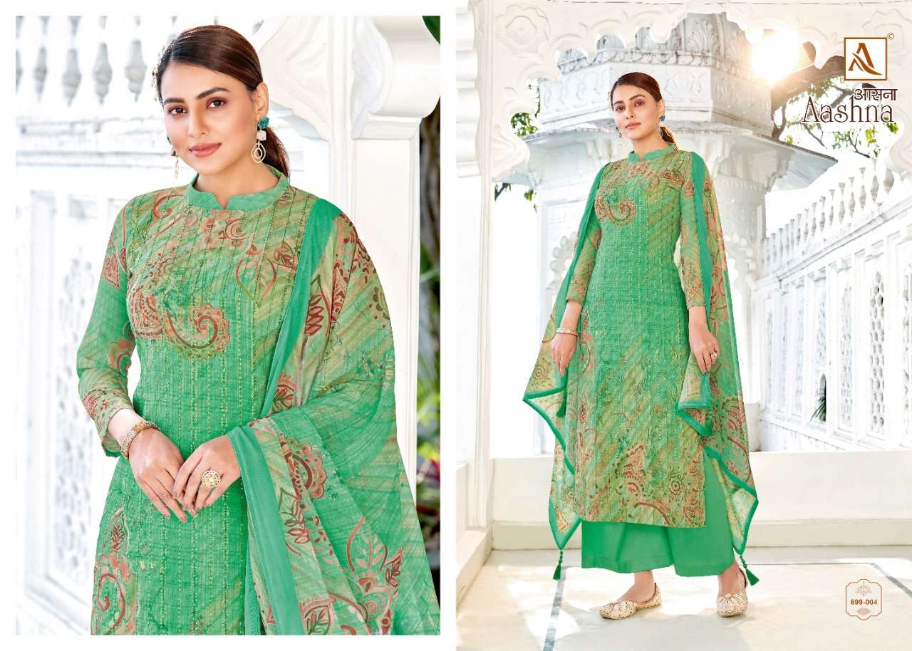 Alok Aashna Catalog Fancy Wear Pure Georgette Printed Ladies Dress Materials 
