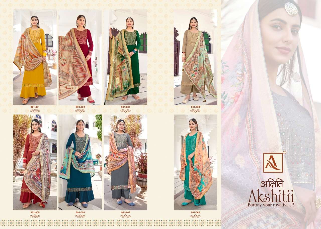 Alok Akshitii Catalog Ethnic Wear Jam Cotton Ladies Dress Materials 