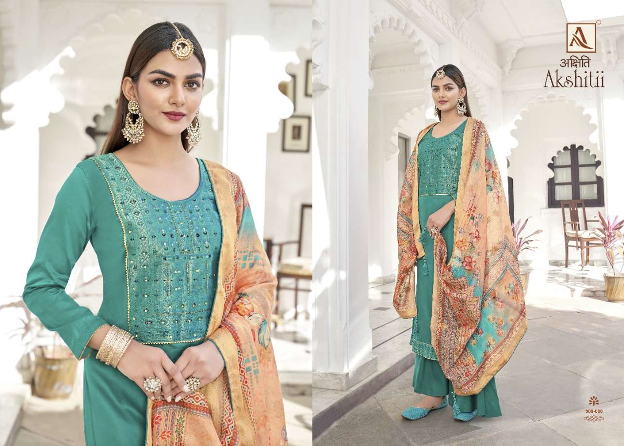 Alok Akshitii Catalog Ethnic Wear Jam Cotton Ladies Dress Materials 