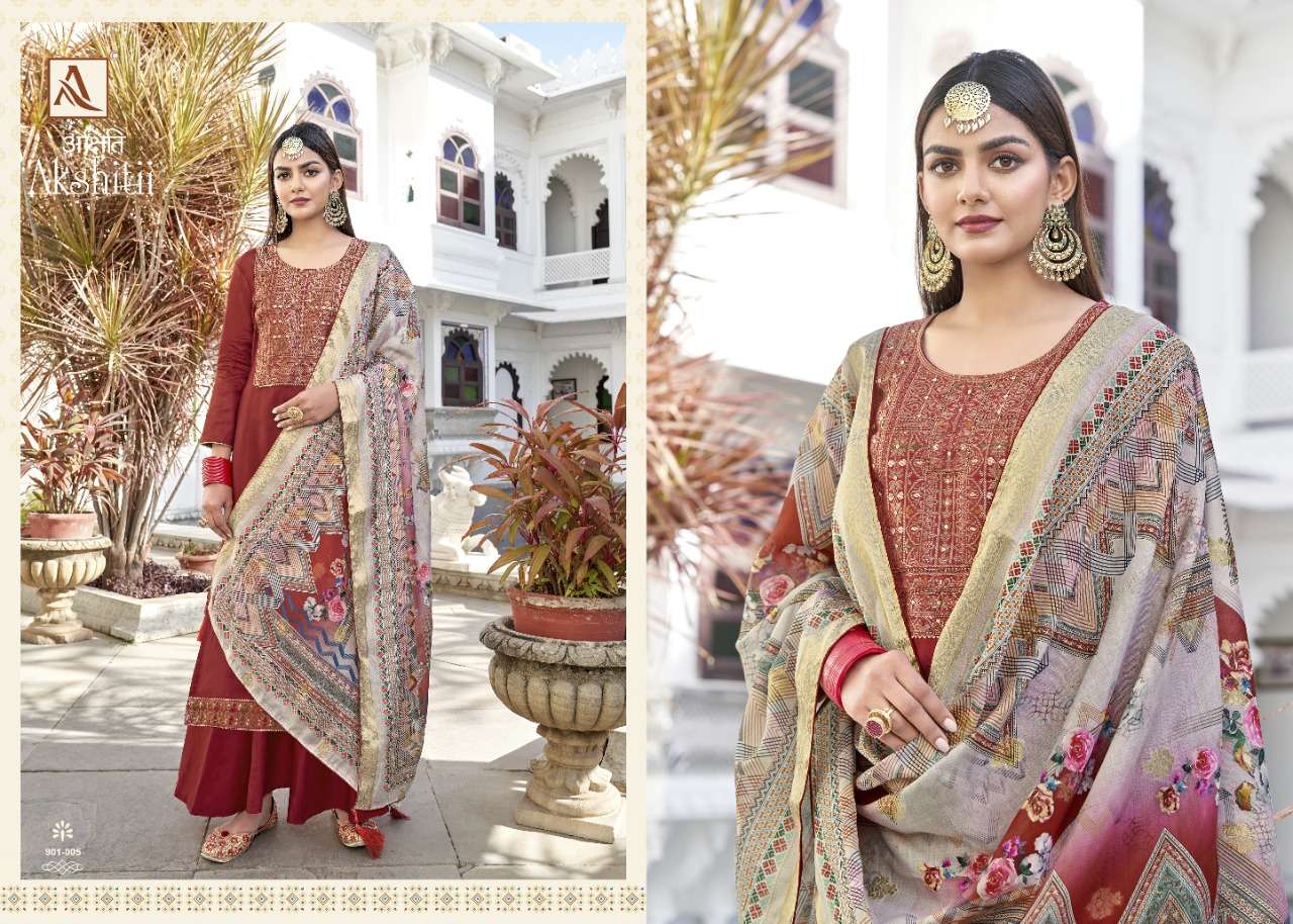 Alok Akshitii Catalog Ethnic Wear Jam Cotton Ladies Dress Materials 