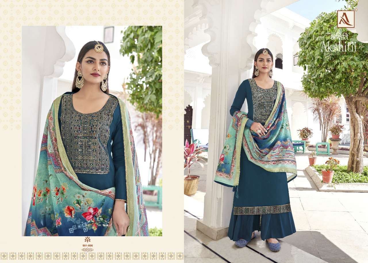 Alok Akshitii Catalog Ethnic Wear Jam Cotton Ladies Dress Materials 